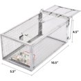 thumbnail image 2 of Trampa humana para ratas, trampa para roedores de ardillas listadas que funciona para animales pequeños en interiores y exteriores, ratones, ratones, hámsteres, jaula viva, captura y liberación, 2 of 5