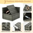 thumbnail image 6 of Homrest 7-Piece Wicker Outdoor Patio Dining Set, Gray, 6 of 9