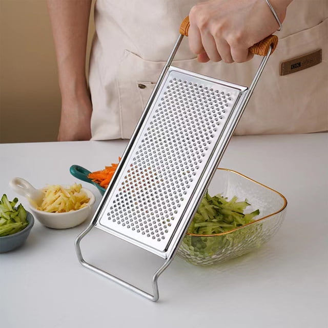 Rallador plegable de acero inoxidable de doble cara para queso y patatas Herramienta multifuncional de cocina