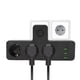 thumbnail image 1 of Extensor De Salida 3 Salidas De CA 3 Puertos USB 1 Puerto Tipo C Regleta Multifuncional Con Interruptor Para El Hogar, 1 of 7