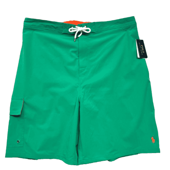 Polo Ralph Lauren Men’s Green Big & Tall Swim Trunks, 4XB