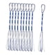 thumbnail image 3 of Juego de 10 tzitzits tradicionales judíos, adornos colgantes, decoración multifuncional para el hogar. Azul Blanco, 3 of 9
