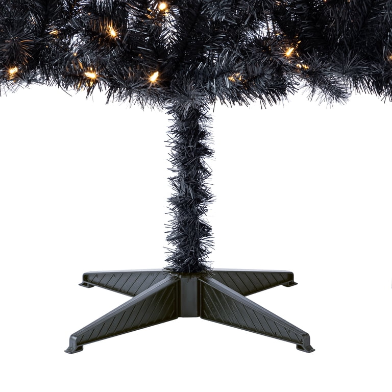 Black Pre Lit Artificial Christmas Trees 3ft Tall Pre Lit Christmas