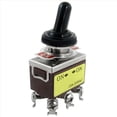 thumbnail image 2 of 6X AC 250V 15A On / On Interruptor de Palanca DPDT de 2 Posiciones con Bota Impermeable, 2 of 2