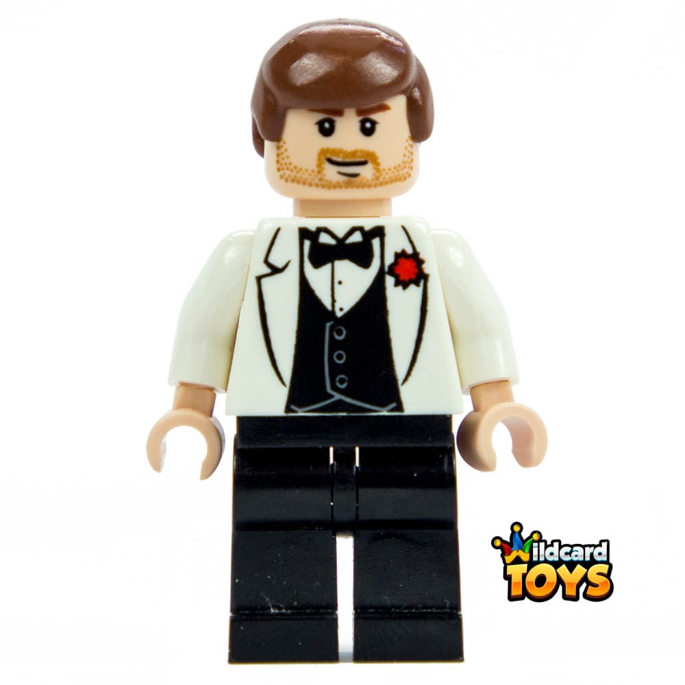 lego man in tuxedo