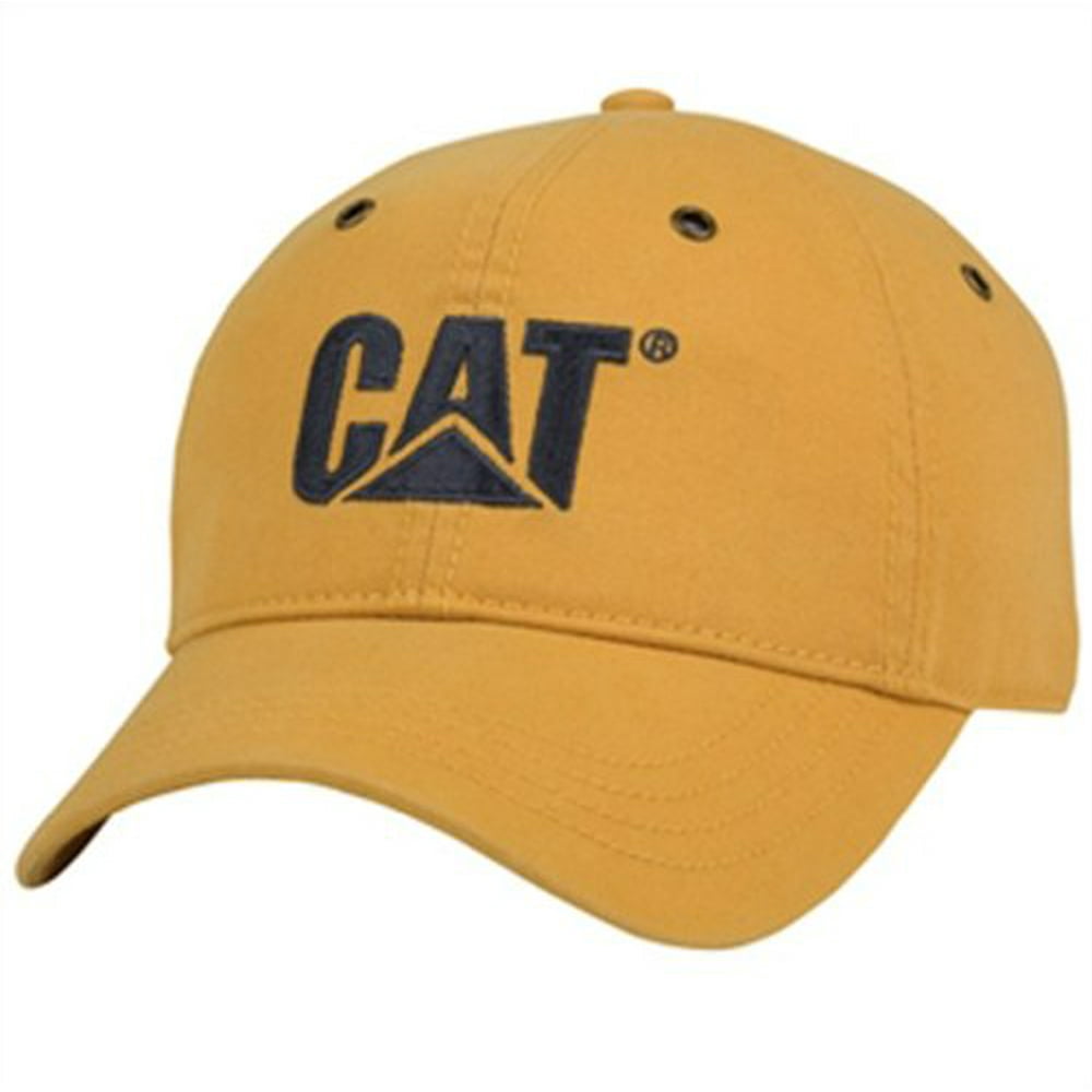 Caterpillar - Caterpillar CAT Mustard Hat w/ Grommets - Walmart.com ...