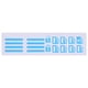 thumbnail image 1 of Scienceny Etiqueta engomada de la ventana del coche Luminoso Universal Puerta del vehículo Botón de elevación Calcomanía Interior del automóvil Automoción decorativa y accesorios Blau Scienceny VI015651-03B, 1 of 6