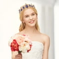 thumbnail image 2 of Couronne Baroque Vintage en Alliage Coiffe Rétro Couronne en Strass Accessoire de Cheveux de Mariage, 2 of 8