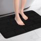 thumbnail image 2 of REGALWOVEN Alfombrilla de baño de espuma viscoelástica, alfombra de baño suave y absorbente, antideslizante, gruesa, de secado rápido, color negro 16" x 24", 2 of 6