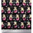 thumbnail image 1 of Soimoi Poly Georgette Fabric Text,Ball & Bunny Kids Print Fabric by Yard 42 Inch Wide, 1 of 2