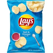Lays Potato Chips, Salt & Vinegar, 7.75 Oz - Pack of 2
