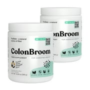ColonBroom Psyllium Husk Powder & Stevia, Cleanse for Gut Health, Tropical Fruits (100 Servings)