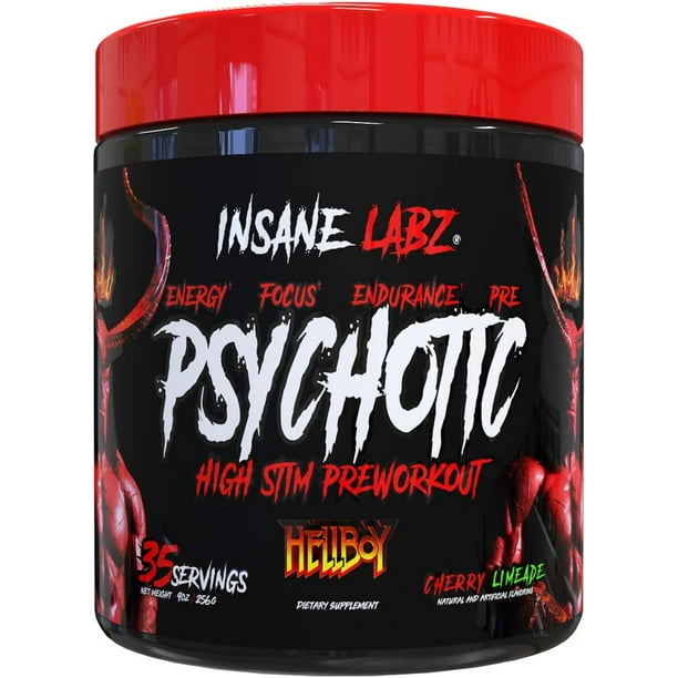 Hellboy Psychotic Sabor Cherry Limeade 35 Servicios Pre Workout Insane Labz Psychotic, Pre entreno, Psychotic pre workout, Oxido Nitrico, prework, preworkout, oxido nitrico pre-entreno