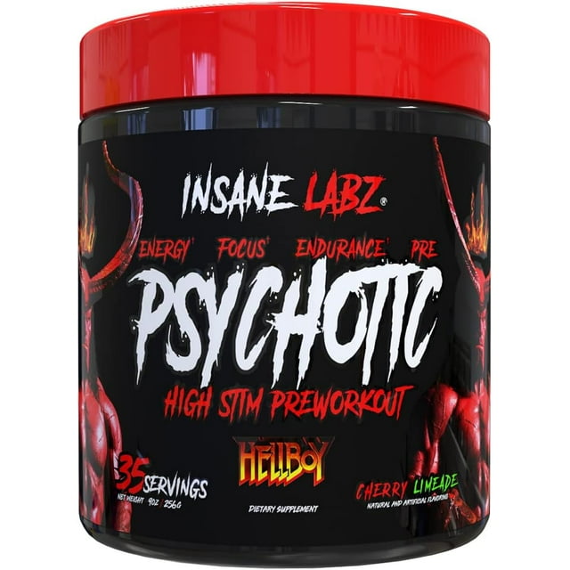 Hellboy Psychotic Sabor Cherry Limeade 35 Servicios Pre Workout Insane Labz Psychotic, Pre entreno, Psychotic pre workout, Oxido Nitrico, prework, preworkout, oxido nitrico pre-entreno