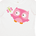 thumbnail image 4 of Inktastic Pink Owl and Butterfly Girls Toddler T-Shirt, 4 of 5