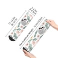 thumbnail image 4 of Pofeuu Cute Cartoon Sloth Print 30cm Socks, Adult Running Hiking Socks for Youth and Adult, 4 of 7