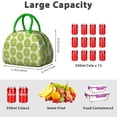thumbnail image 4 of Reusable Kiwi Lnsulated Lunch Bag for Women & Men - Leakproof Water-Resistant Cooler Tote, Large Capacity for Work,Travel,Picnic,Beach & Office., 4 of 4