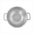 thumbnail image 6 of Fox Run Large Stainless Steel Colander, 3 Quart Pasta Strainer With Handles, 8.9” x 11.1” x 4”, 6 of 8