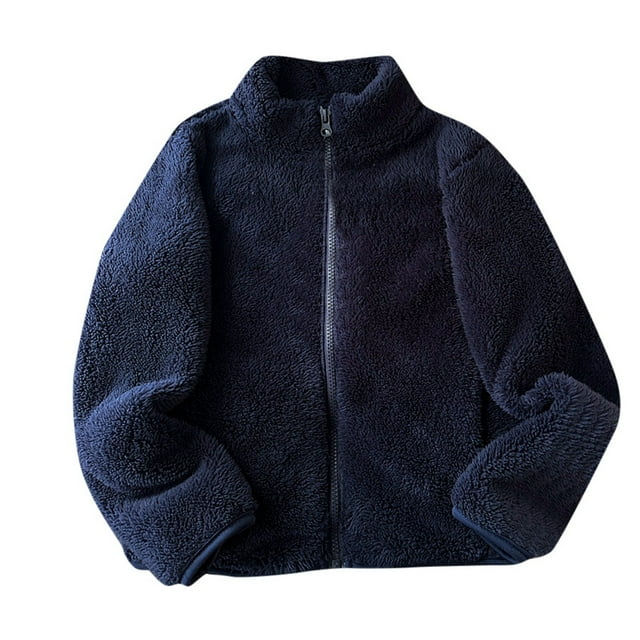 Manteau à Capuche en Polaire Bicolore pour Femmes Mi-Longueur Chaud Veste d'Hiver