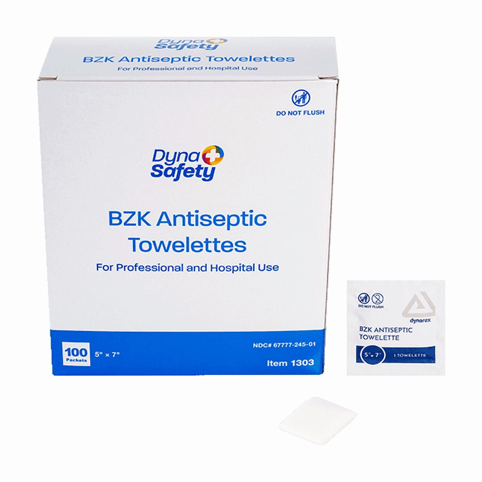 2PK Dynarex BZK Antiseptic Towelettes