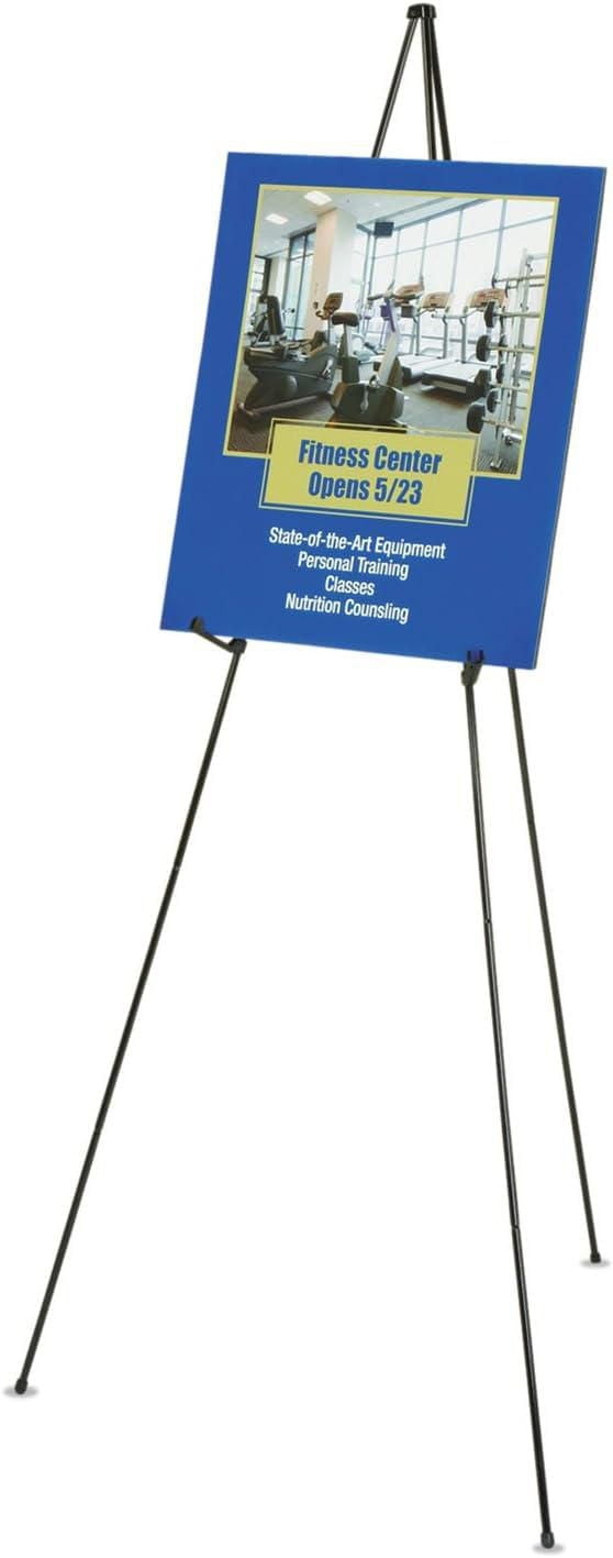 Quartet Chevalet Instant Easel pleine grandeur, noir, 63 po