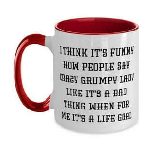 Grumpy Glass Mug by Arribas – Large – Personalized