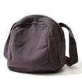 thumbnail image 2 of Canvas Shell Hobo Bag Zipper Unisex Washable Solid Handbag Pouch (Black), 2 of 10