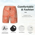 thumbnail image 5 of Balery Beautiful Corals Mens Swim Trunks Swim Shorts for Men Quick Dry Inseam Beach Shorts with Compression Liner Pocket-3X-Large, 5 of 9