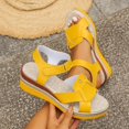 thumbnail image 2 of Wensltd Women Open Toe Sandals Wedge Solid Color Summer Trendy Sandals Casual Breathable Outdoor Daily Shoes, 2 of 8