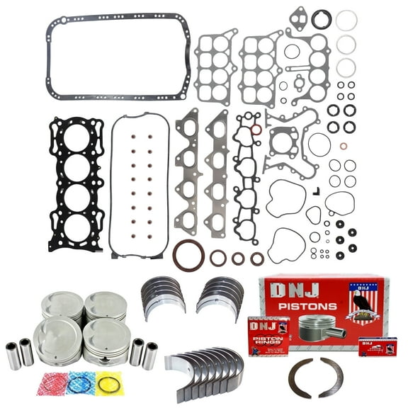 DNJ EK219 Engine Rebuild Kit Fits Cars & Trucks 1990-1995 Honda Accord Prelude 2.2L SOHC L4 16V 2156cc F22A1 F22A4 F22A6