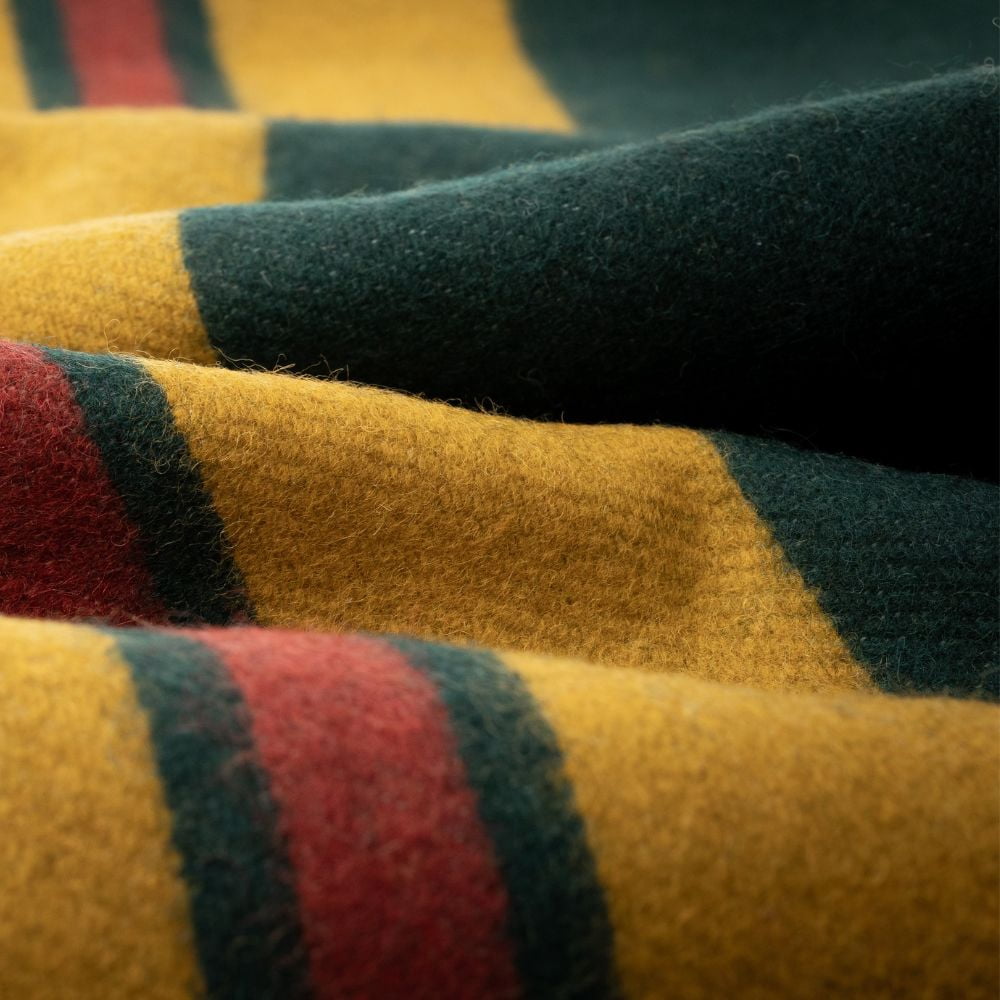 Arcturus Rainier Striped Wool Blanket (64" x 88"), 4.5 lbs