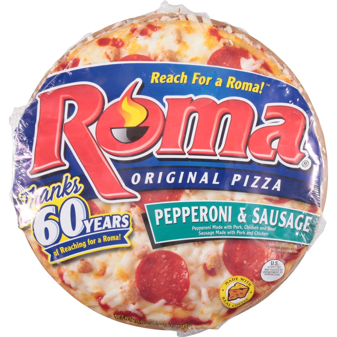 Roma Original Pepperoni & Sausage Pizza 10.70 oz