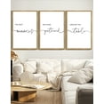 thumbnail image 3 of SHENIFY Large 24x36in3pcs Natural Framed Memories Around the Table Farmhouse Wall Decor Kitchen Wall Decor for Dining Room Wall Art Hanging Decoration, 3 of 5