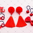 thumbnail image 3 of Kid's Hair Clips Set Creative Hair Barrettes Hair Ties for Spring Festival Decor, 3 of 8