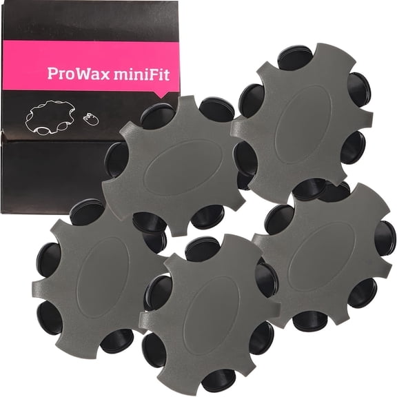 KOKCOOL 5 Packs/30 Pcs Minifit Prowax Wax Guards Filters for Oticon Hearing Aids, Oticon Hearing Aids Replacement Parts Supplies Cleaning Kit Accessories