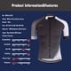 thumbnail image 5 of Camiseta de ciclismo KEMALOCE Coolmax Plain MTB Equipment Retro Pro Bike Camisetas Dry Fit Cool High Visibility Ropa de ciclista Camisetas, 5 of 5