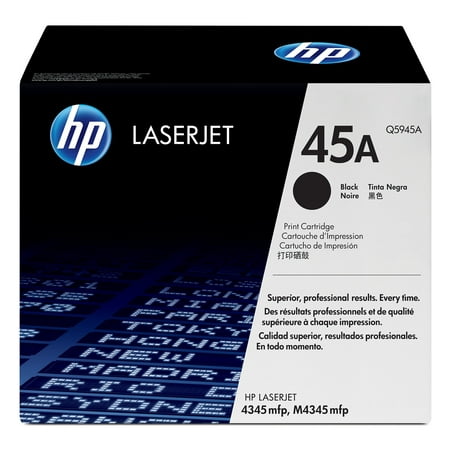 UPC: 0829160296197 | HP 45A (Q5945A) Toner Cartridge  Black