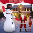 thumbnail image 7 of 8ft Snowman Christmas Inflatables, Blow up with LED Lights Built-in for Holiday/Party/Yard/Garden Decoration, 7 of 7