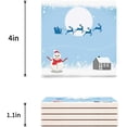 thumbnail image 3 of FMSHPON Merry Christmas Santa Claus Reindeer Snowman Set of 4 Coaster for Drinks, Absorbent Ceramic Stone Coasters Cup Mat with Cork Base for Home Kitchen Room Coffee Table Bar Decor, 3 of 4