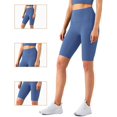thumbnail image 2 of FFIY Shorts de 8 Po à Taille Haute pour Femmes Yoga Entraînement Exercice de Compression de Course Sans Poches, 2 of 3