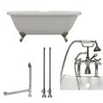 thumbnail image 3 of Cambridge Plumbing ADE60-463D-6-PKG-ORB-7DH 60 x 30 in. Acrylic Double Ended Clawfoot Bathtub with 7 in. Deck Mount Faucet Drillings & Oil Rubbed Bronze Plumbing, 3 of 3
