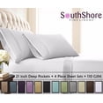 thumbnail image 5 of Stylish Pleated Hem 21-inch Extra Deep Pocket Comfortable Microfiber Sheet Set by Southshore Fine Linens, 5 of 11