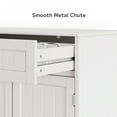 thumbnail image 6 of Asofer 42" Kitchen Storage Cabinet, Sideboard Buffet with 3 Doors & 1 Drawer & 8 Shelves, White, 6 of 8