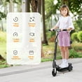 thumbnail image 5 of Cixusio 120W Electric Scooter Boys Girls 2 Wheels Kick Scooters with Seat Anti-slip Pedal Foldable & Height Adjustable Scooter for Kids 12km/h, 5 of 15