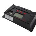thumbnail image 3 of 30A Solar Charge Controller, 12V/24V Smart Battery Charge Regulator with 2 USB Ports, 3 of 4