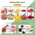 thumbnail image 2 of Vegetable Chopper, Garlic Chopper, Onion Chopper, 4 in 1 Handheld Electric Food Chopper Set, Vegetable Cutter Set, with USB Powered, Slicer for Garlic, Chili, Onion, Celery, Ginger, Meat, 2 of 5