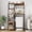 Brown, variant on Kitchen Bakers Rack with Power Outlet – Industrial Microwave Stand with Refrigerator Storage Space, Freestanding Shelf for Pantry Living Room