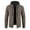 Coffee, variant on IYTR Mens Winter Jacket Solid Color Long Sleeve Jacket Zipper Hooded Draswtring Plus Velvet Padded Sweater Coats with Pocket Gray L