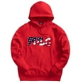 thumbnail image 2 of Polo Ralph Lauren Americana Flag Magic Fleece Hoodie Pullover Sweatshirt (Red, XXL), 2 of 3