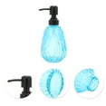 thumbnail image 5 of Unique Bargains 1 Pc Convenient Argyle Soap Dispenser 11.84oz Blue Black, 5 of 6